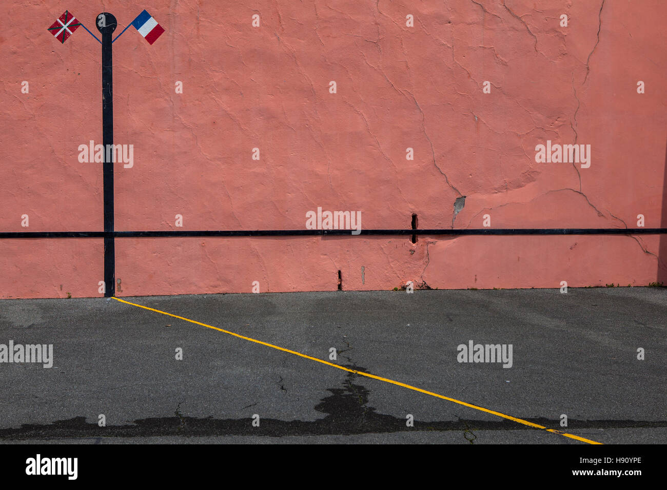 Pelote basque, Bidart, Pays Basque, France Banque D'Images