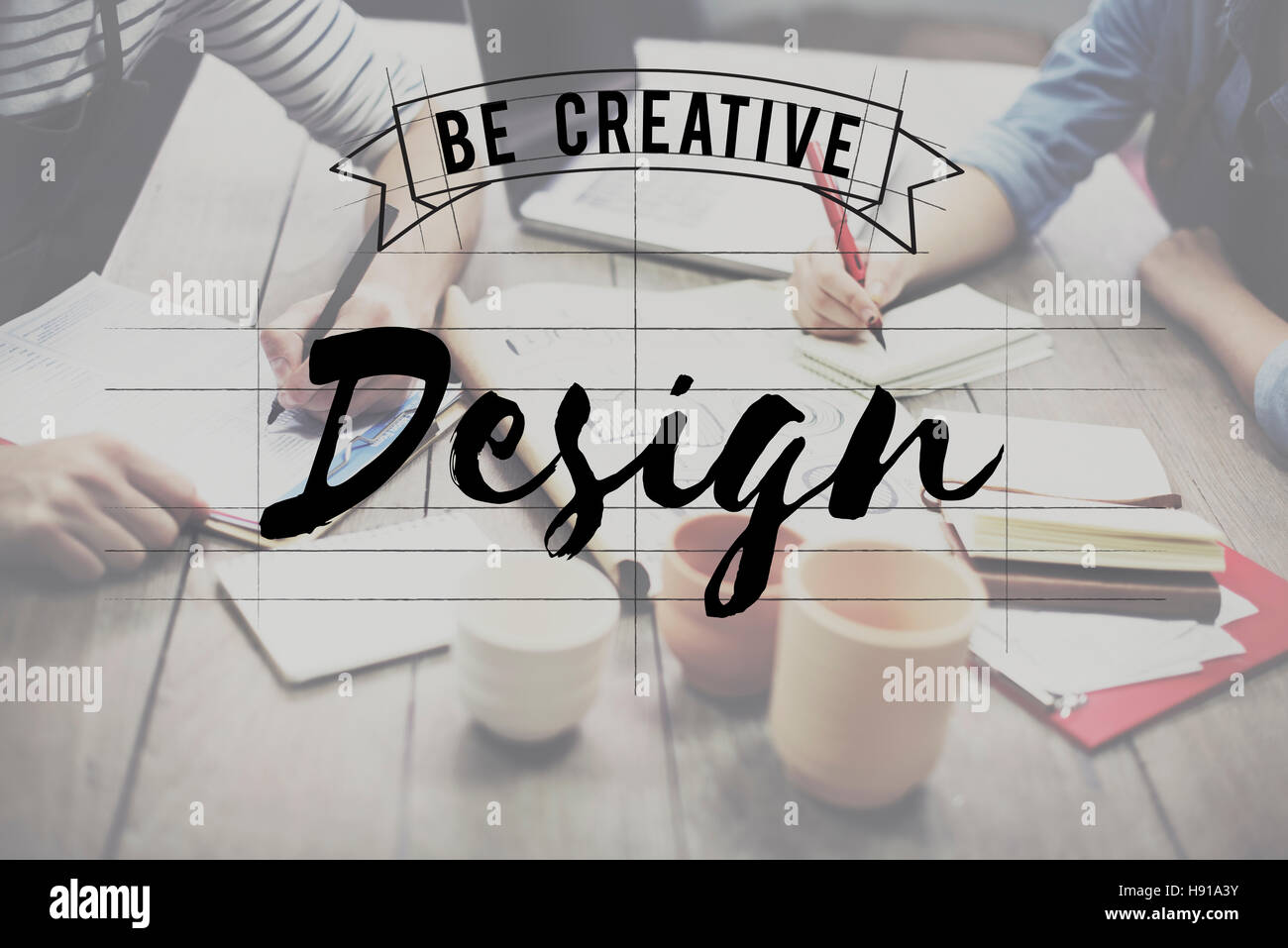 Être créatif Design Graphic Concept Art Banque D'Images