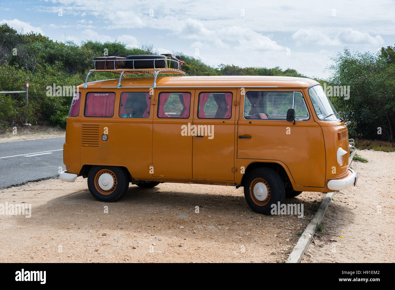 Le PORTUGAL, Albufeira - 5 octobre 2015 : Volkswagen T3 Transporter Westfalia Camper sur l'OKT. 5, 2015 à Albufeira, Portugal. Westfalia est la désignation o Banque D'Images