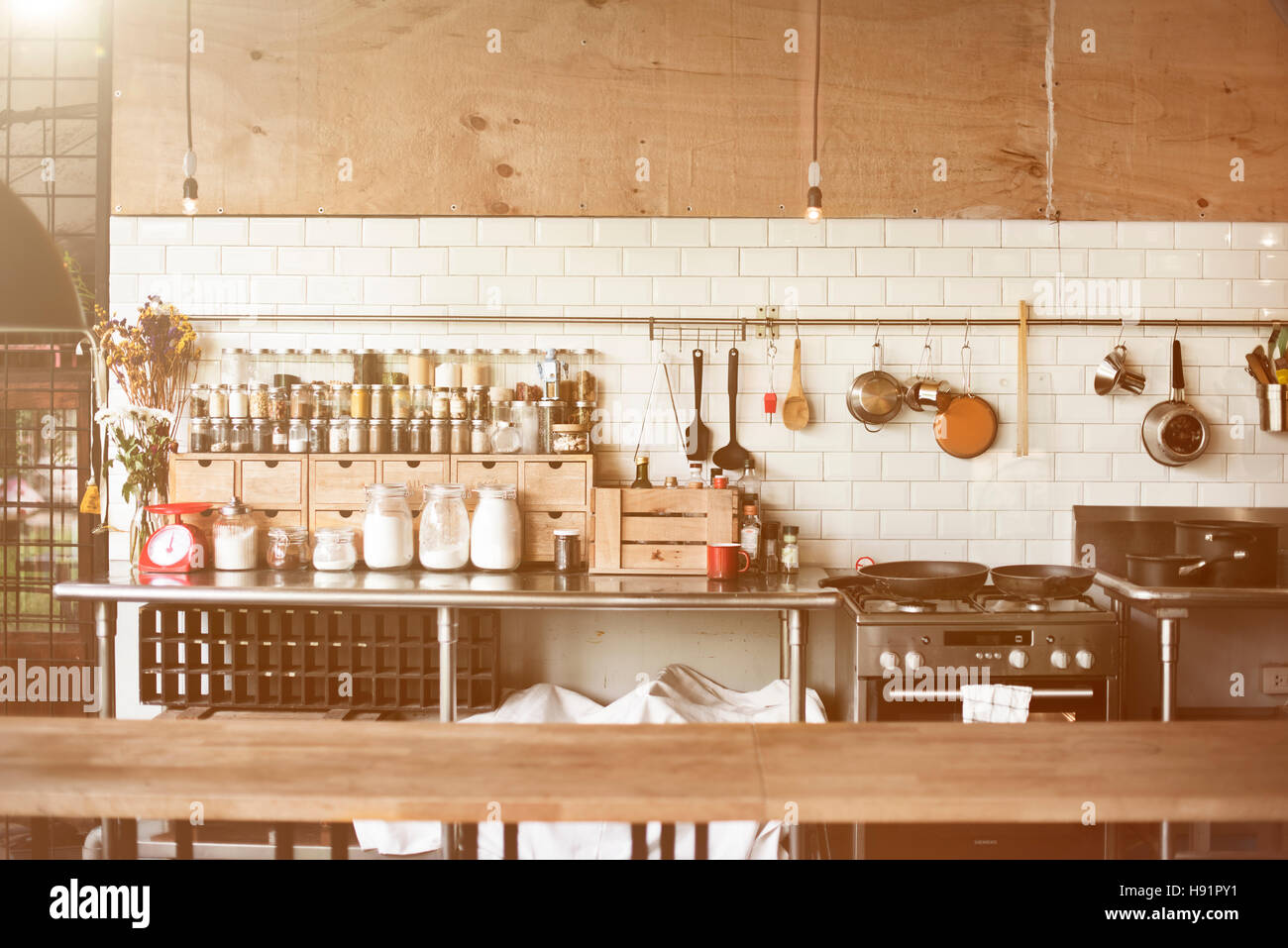 Appareil de cuisine contemporaine Concept Cuisine Épices Banque D'Images