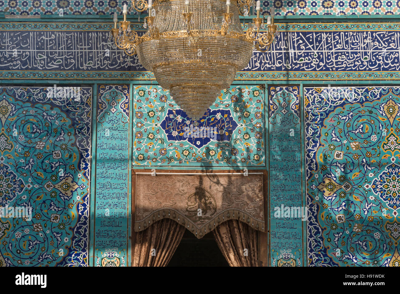 Imamzade Kezvin Mausolée Hossein Iran Banque D'Images