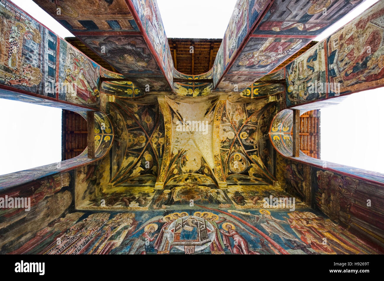 Détails monastère roumain Banque D'Images