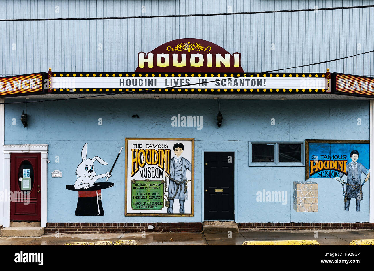 Le Harry Houdini Museum. Banque D'Images