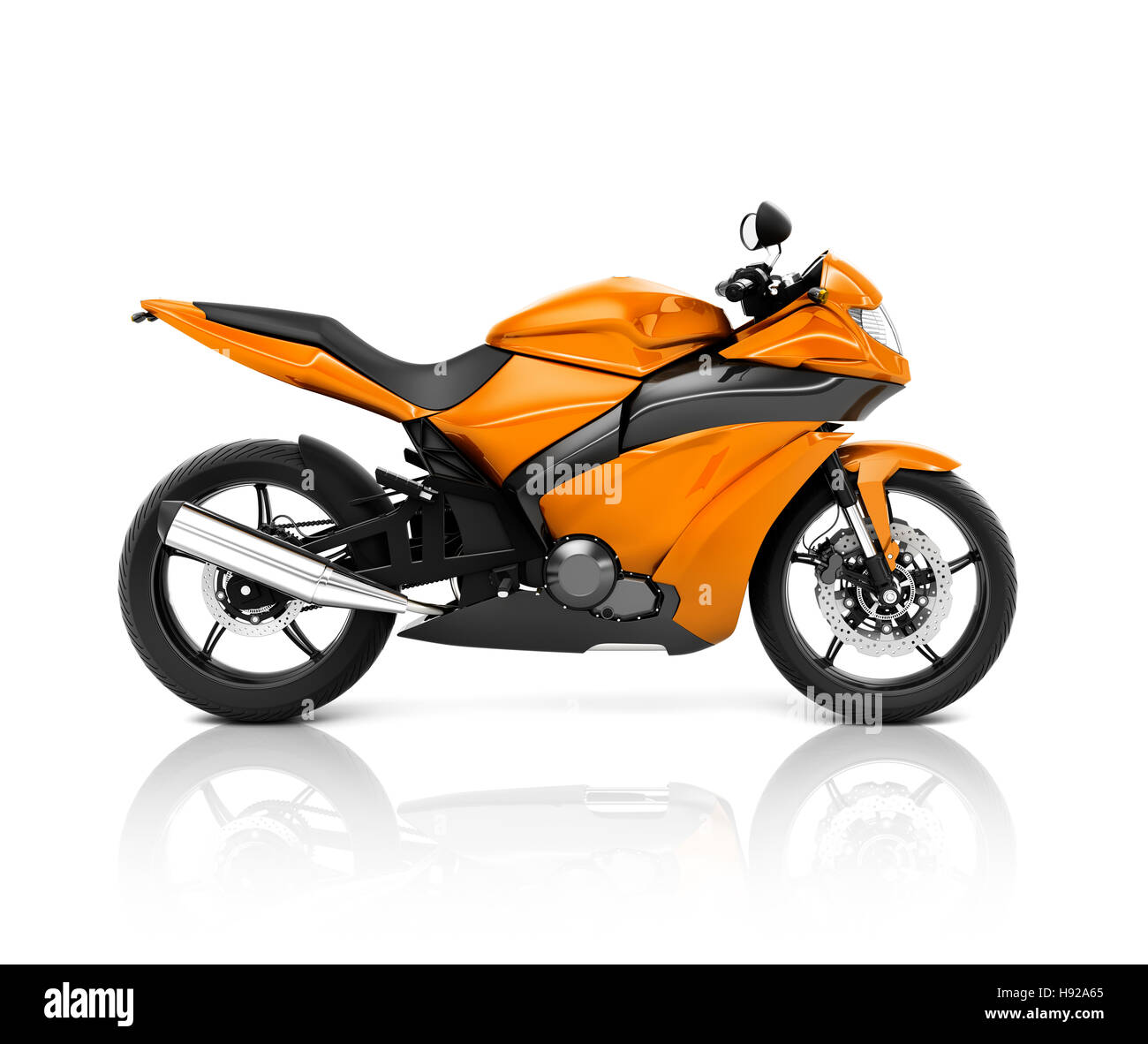 Concept de véhicule Moto Moto Brandless Banque D'Images
