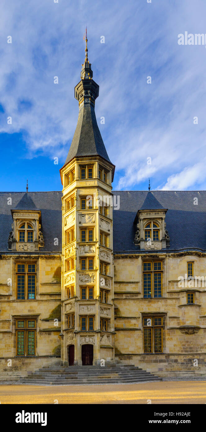 Vue de la façade du Palais Ducal à Nevers, Bourgogne, France Banque D'Images