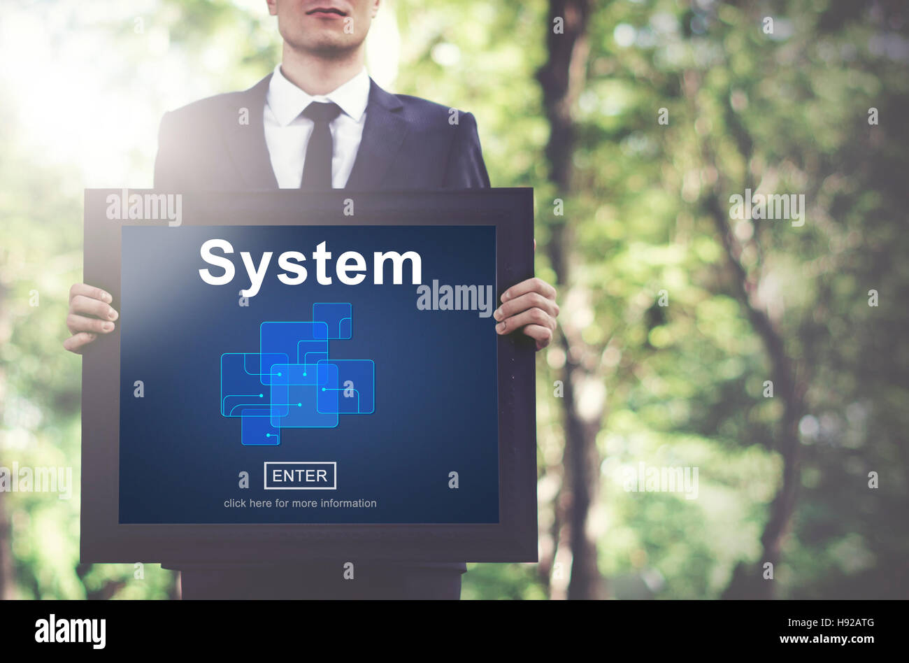 Processus de connexion du système de règles d'avancement Méthode Concept Banque D'Images