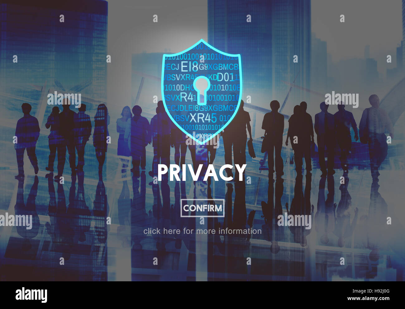 Politique de confidentialité La protection de la sécurité privée Concept Secret Banque D'Images