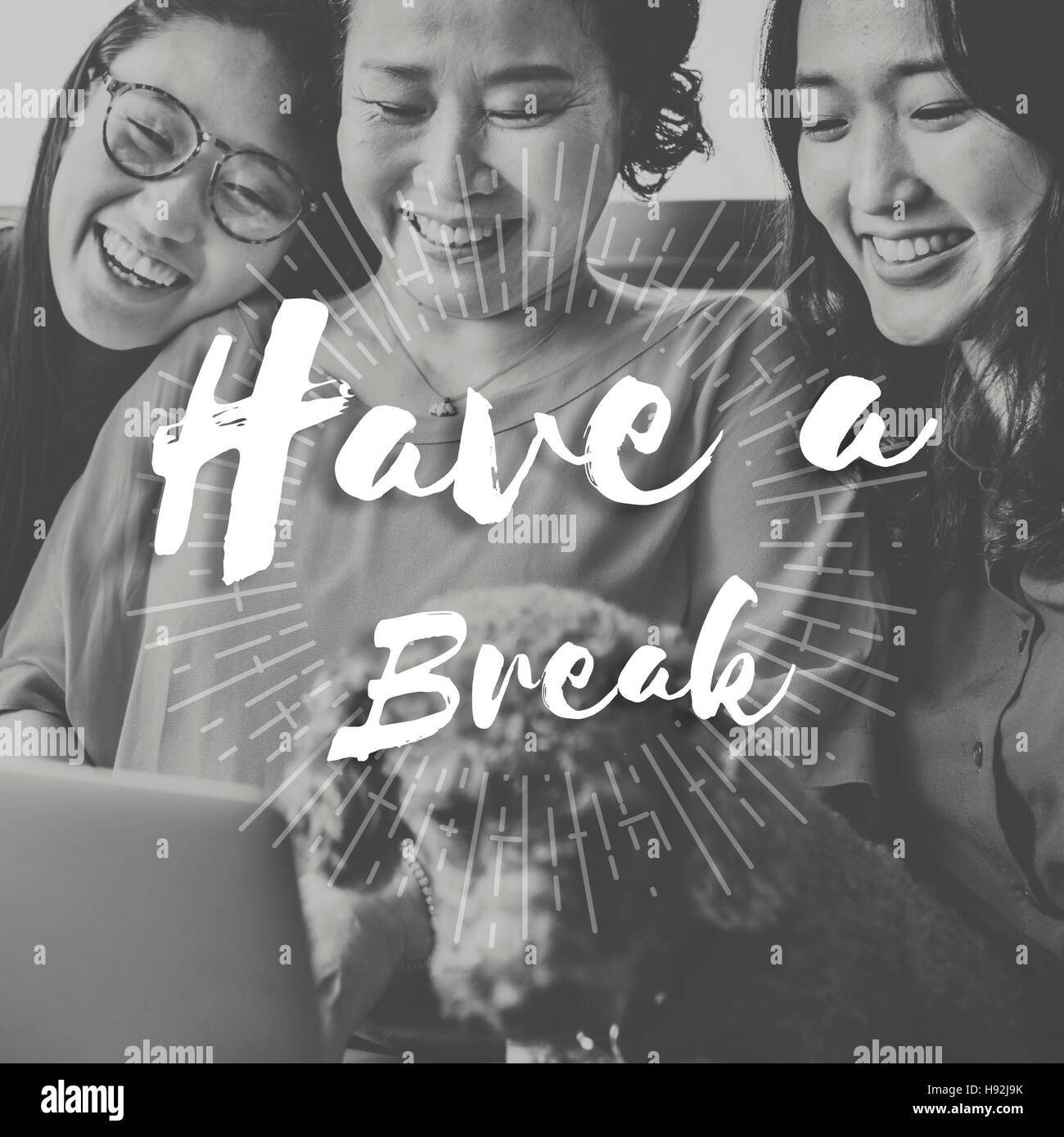 Faites une pause relaxation Cessation évidement Concept reste de secours Banque D'Images