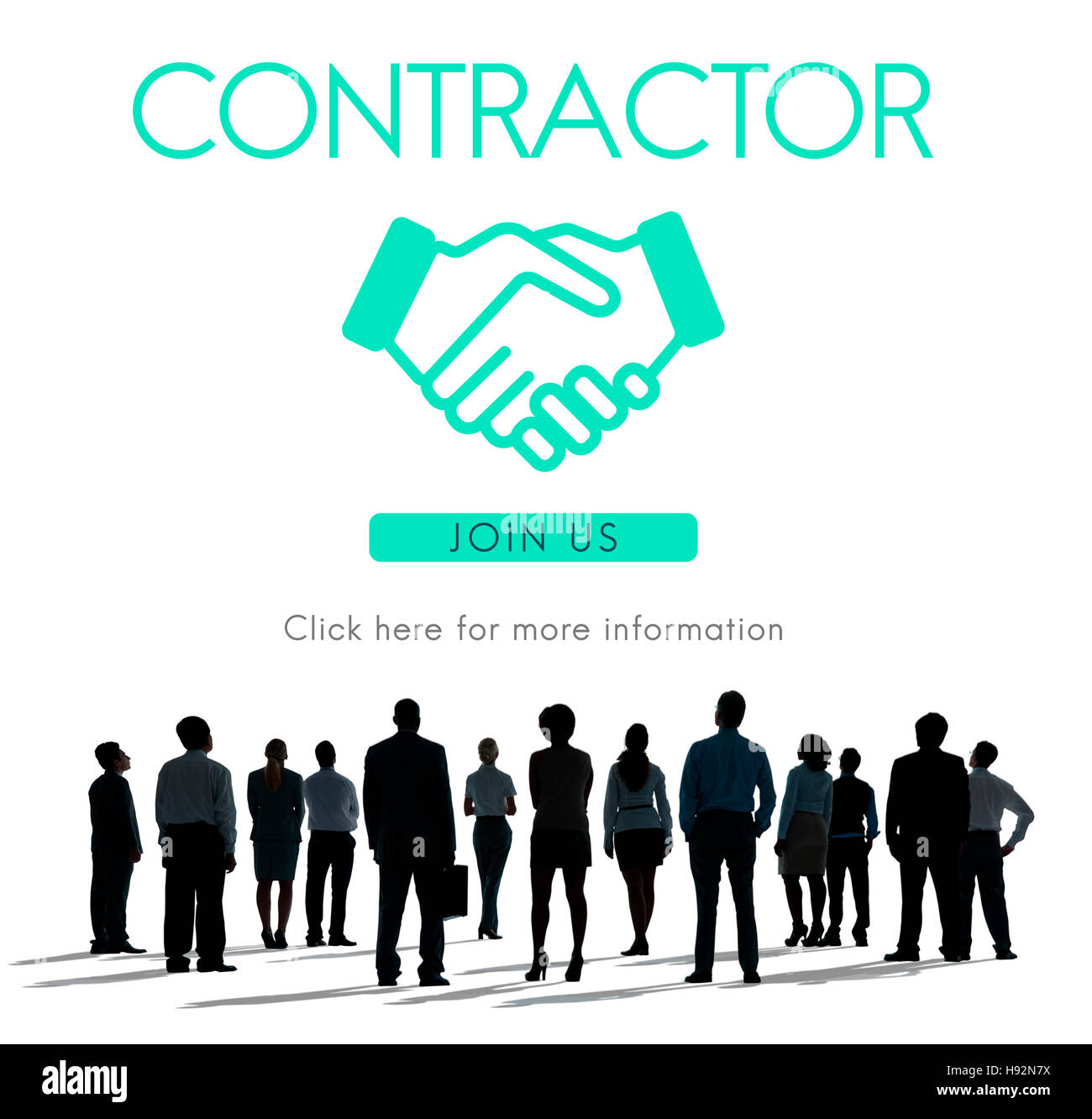 Organisation de l'entreprise Concept Graphique Handshake Banque D'Images