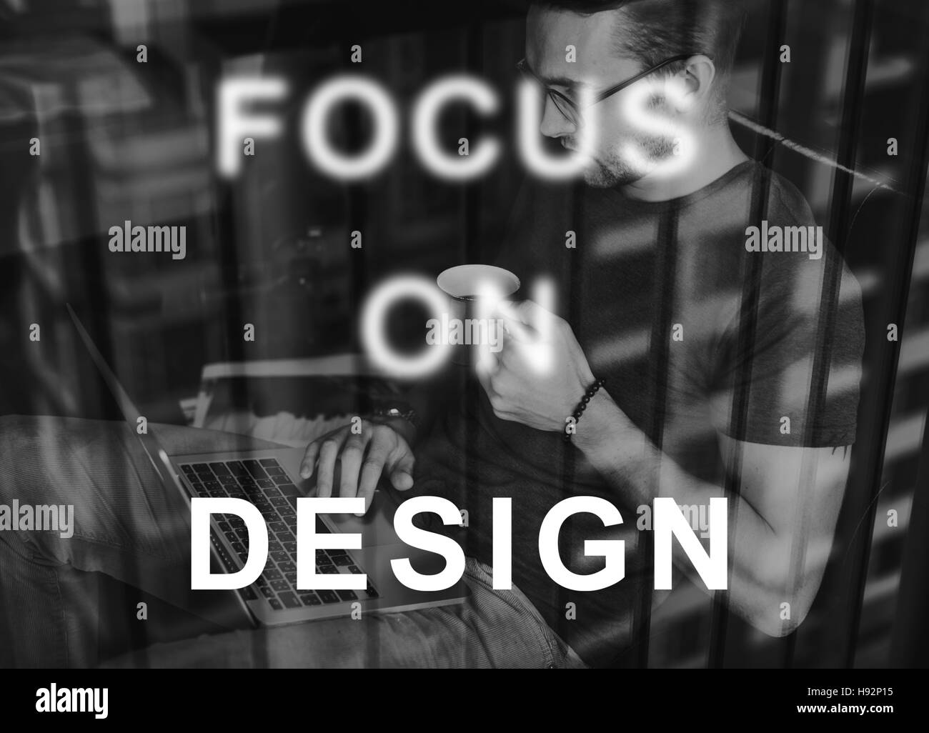 Se concentrer sur l'objectif cible Déterminer Concept concentré Banque D'Images