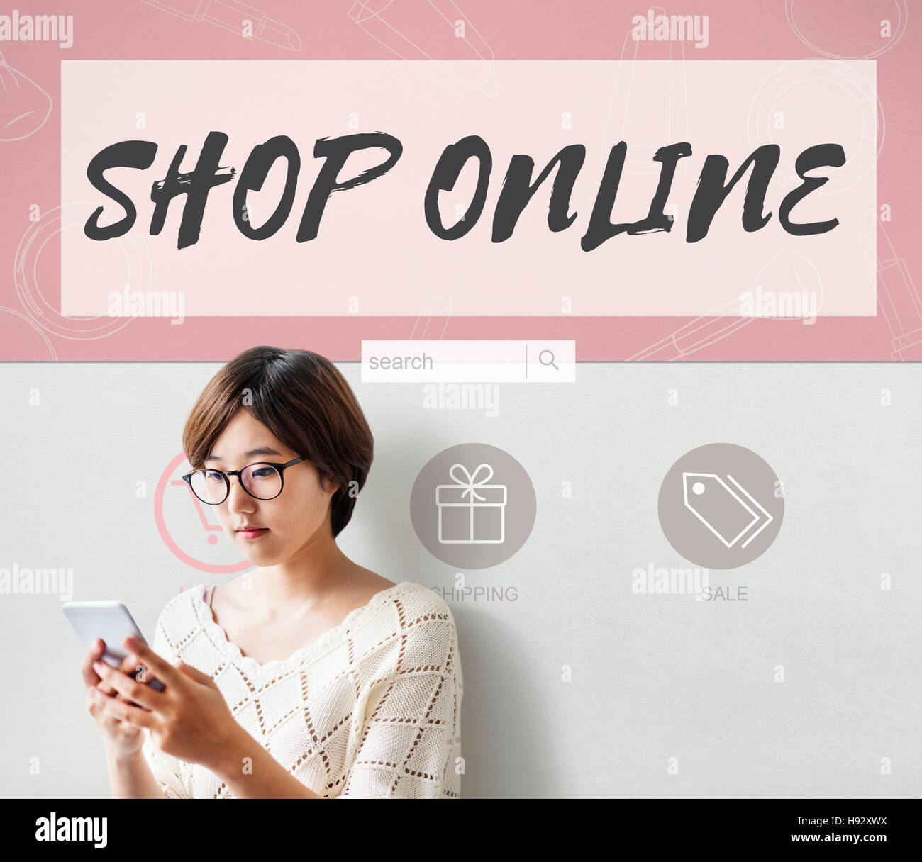 Boutique en ligne Internet Shopping Store Concept Banque D'Images