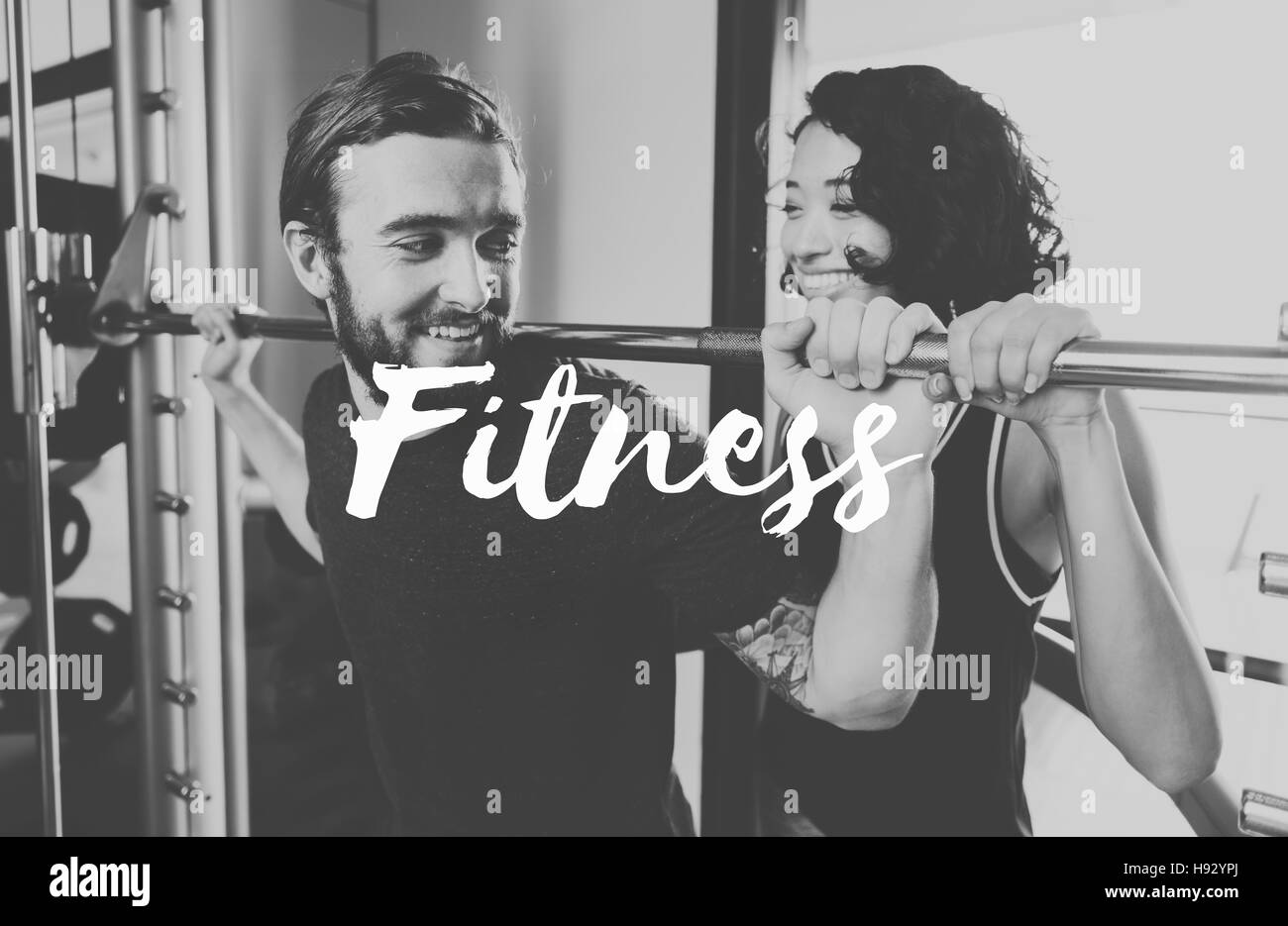 Se mettre en forme l'exercice physique Fitness Concept d'entraînement de formation Banque D'Images