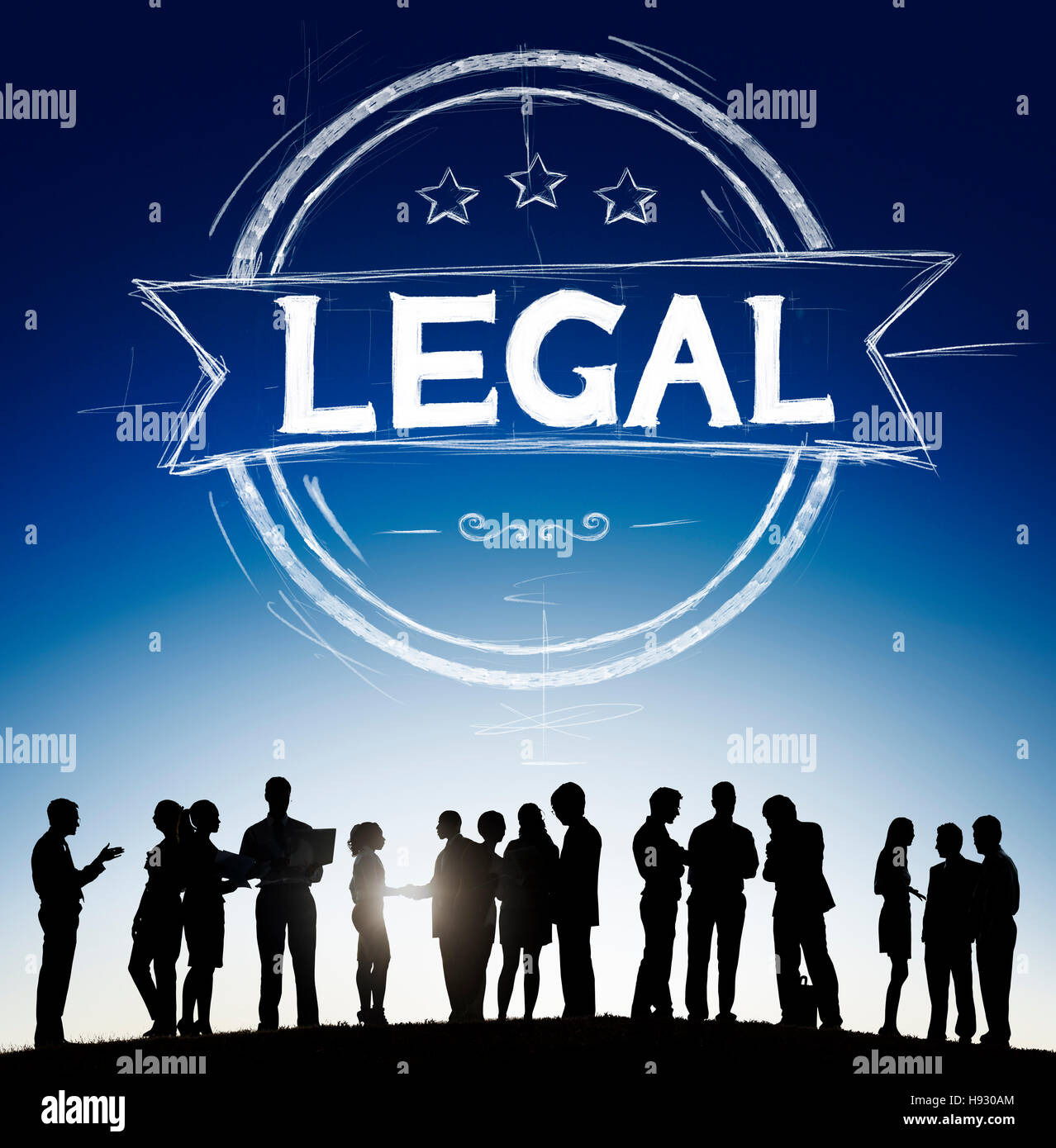 La légalisation juridique Justice Lois Concept Éthique Banque D'Images