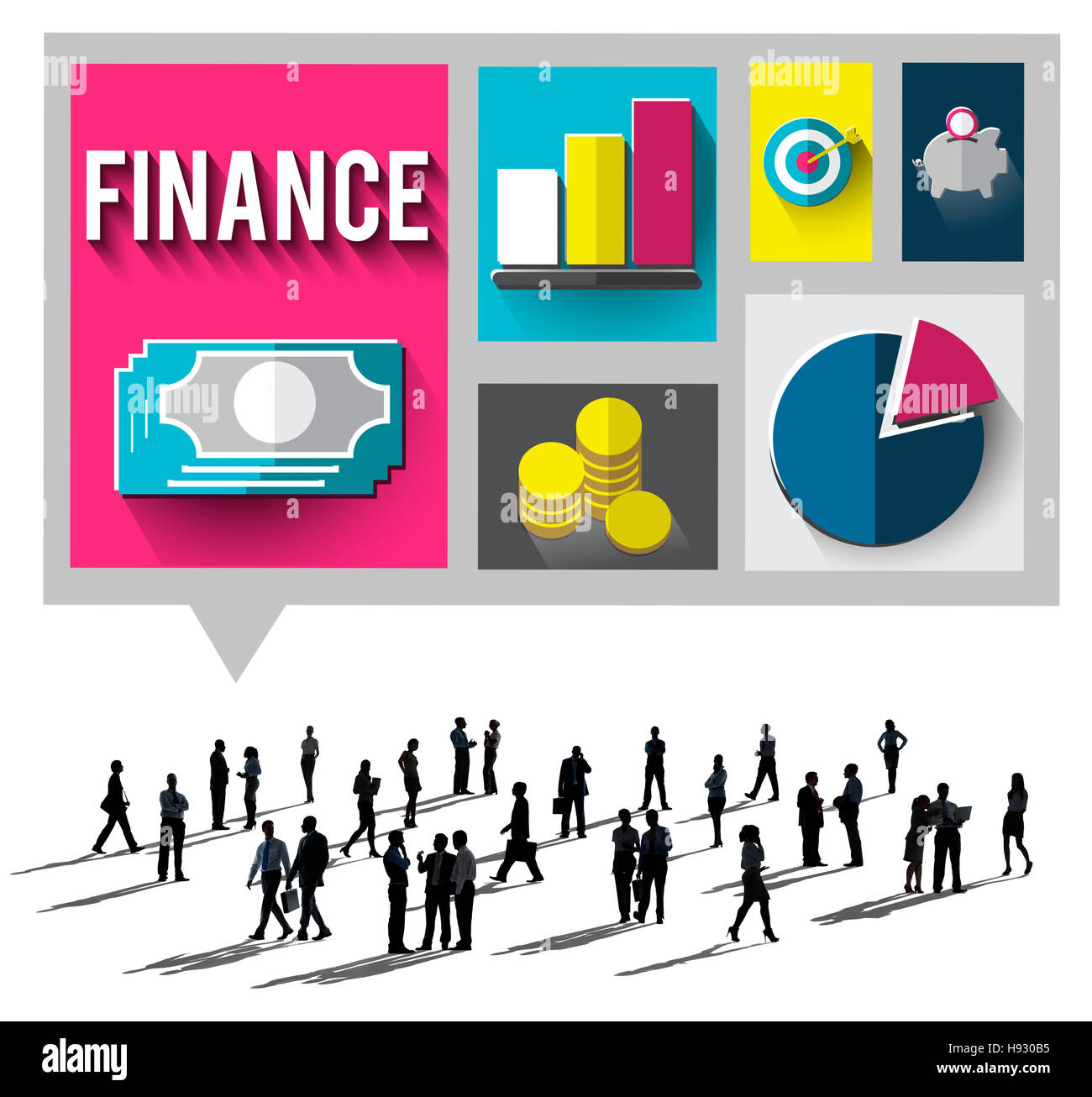 Finance la banque d'investissement Concept change Banque D'Images