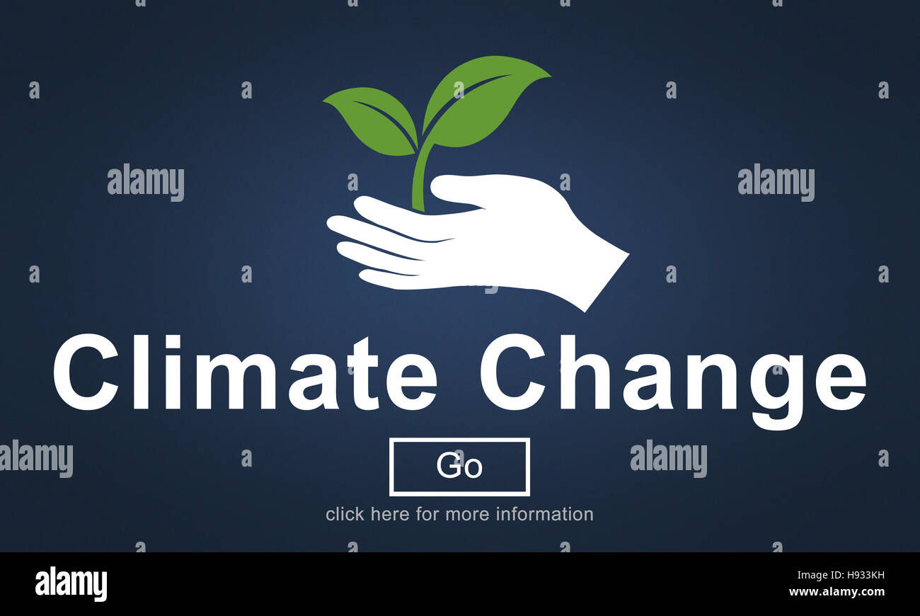 Le changement climatique Le réchauffement de la concept de la conservation de l'environnement Banque D'Images