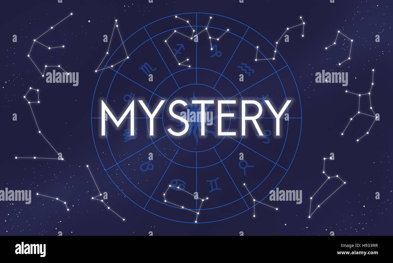 Horoscpoe Concept Astrologie planètes mystère Banque D'Images