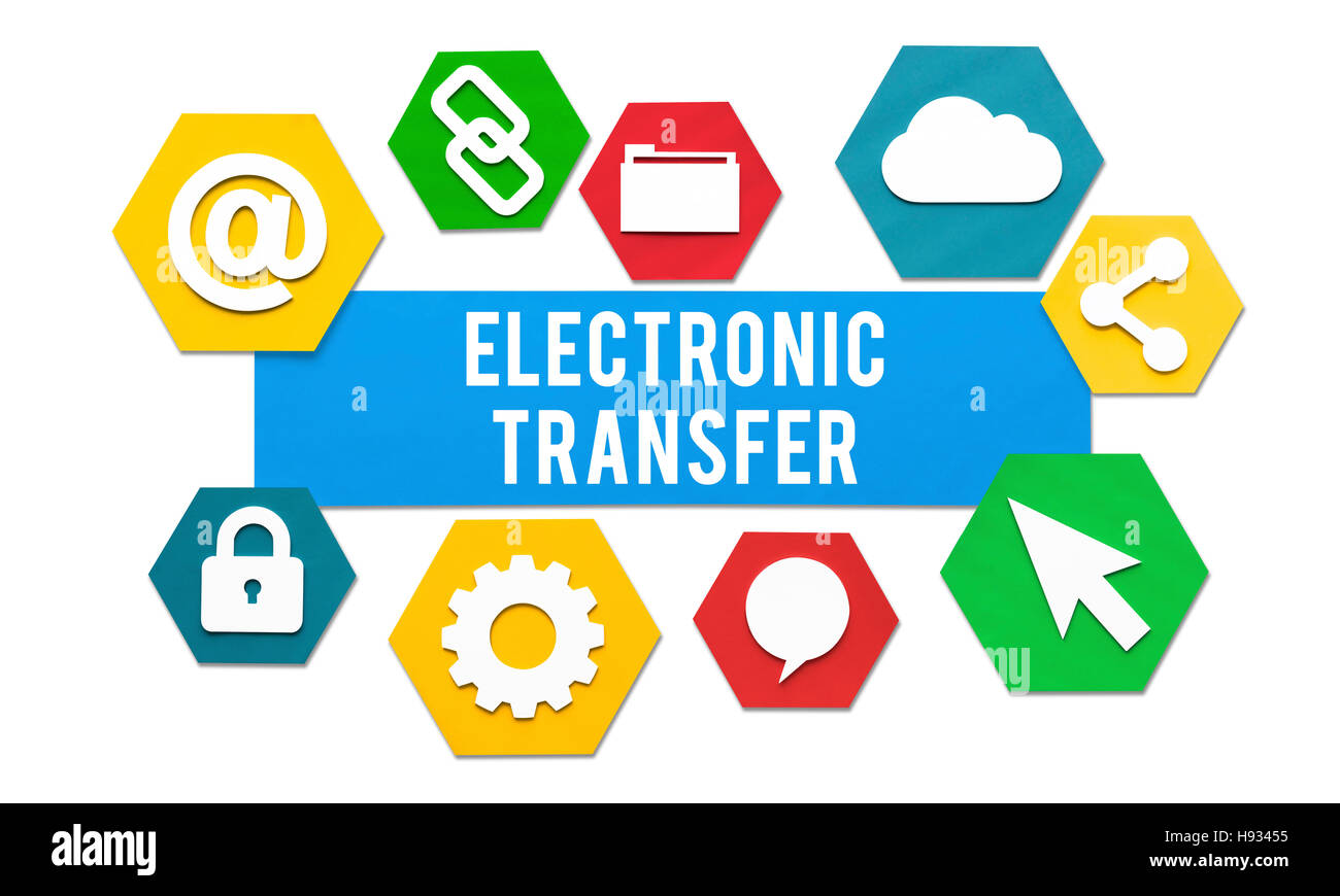 Transfert électronique de paiement bancaire en ligne Concept Banque D'Images