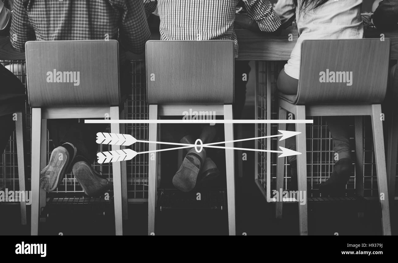 Objectifs But précision cible flèche copie Espace Concept Banque D'Images