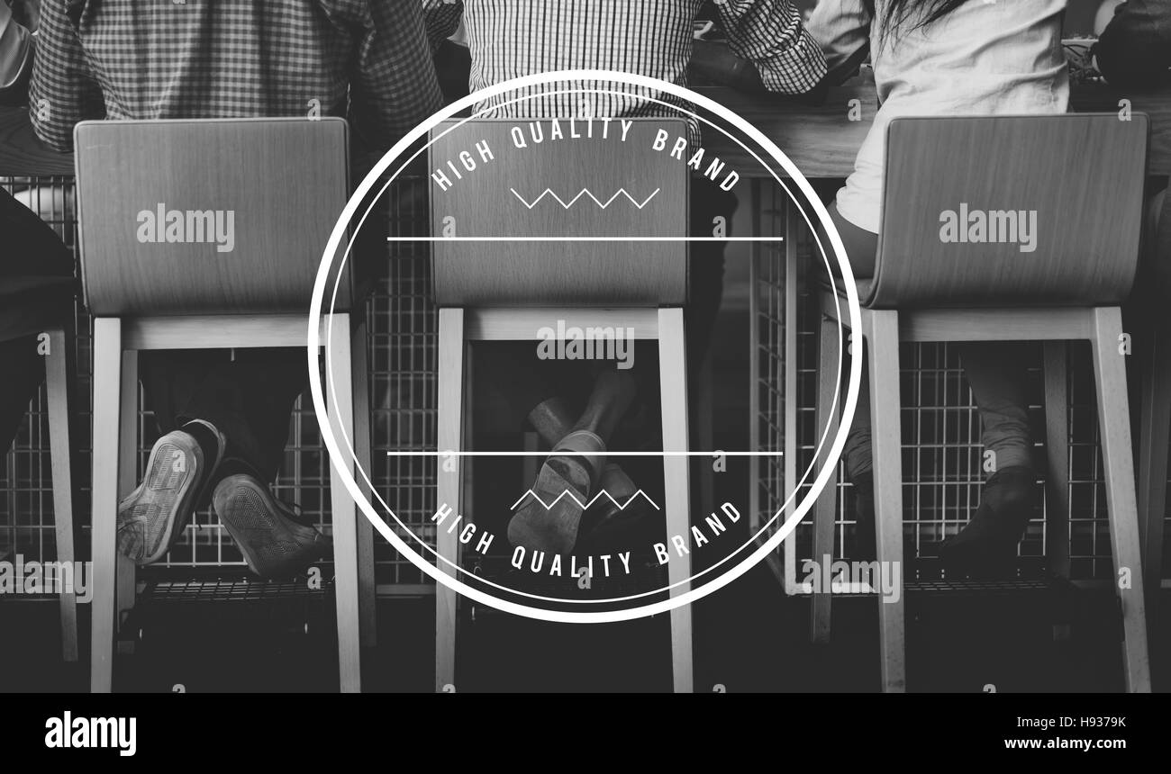 La commercialisation de la marque de haute qualité de marque d'entreprise Concept Copy Space Banque D'Images