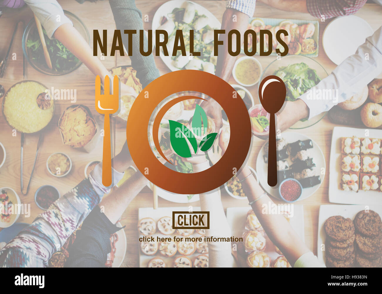 Les aliments naturels bien manger une bonne conservation Concept Diner Banque D'Images