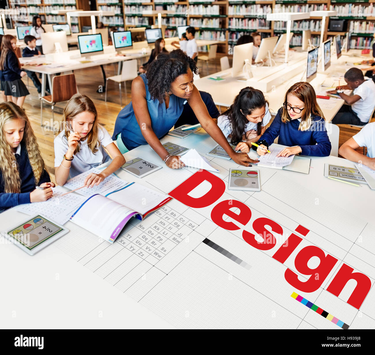 Idées de conception de la créativité de l'imagination des pensées du concept de plan Inspiration Banque D'Images