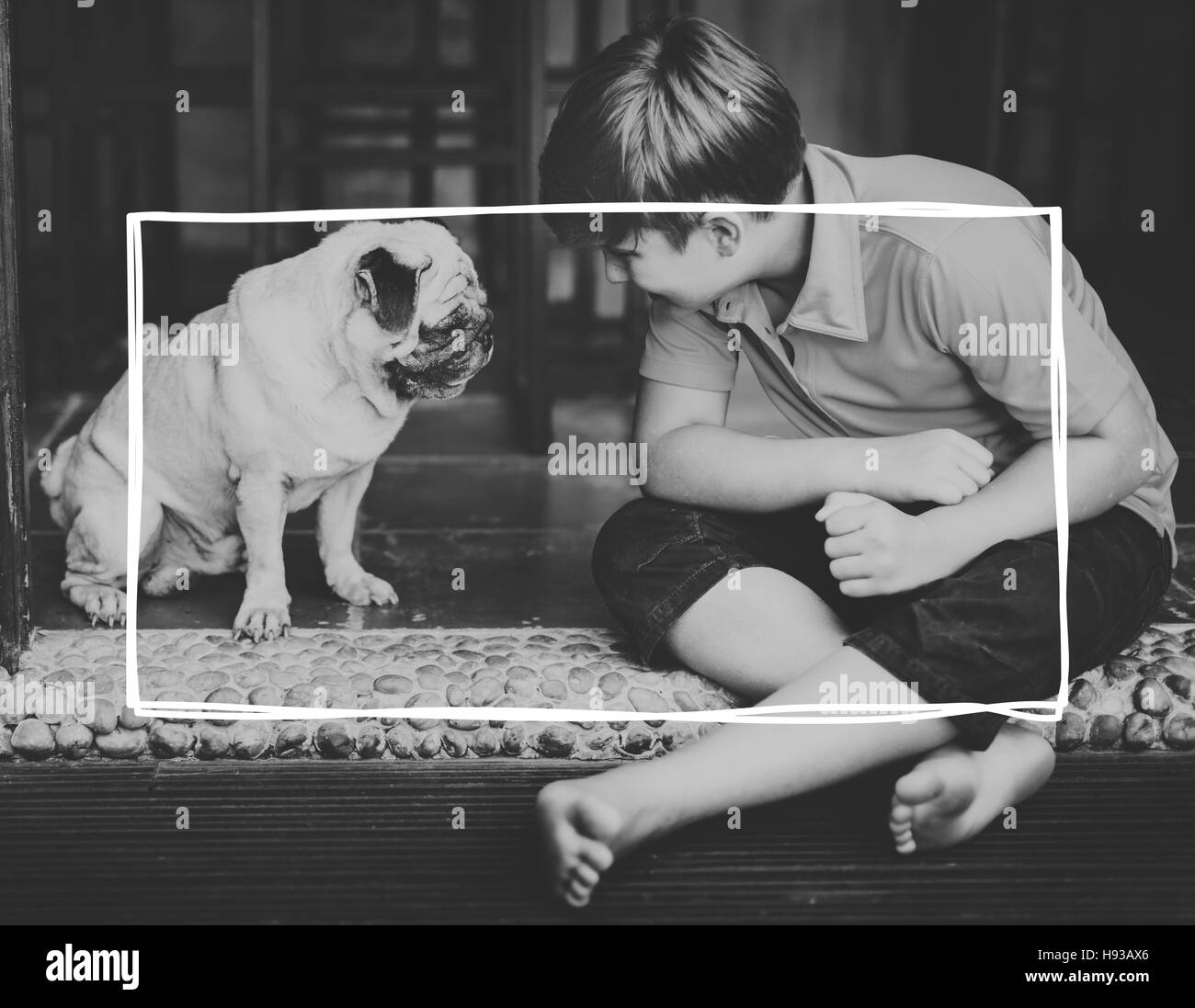 Copie de la bannière-espace vide Modèle Concept de châssis Banque D'Images