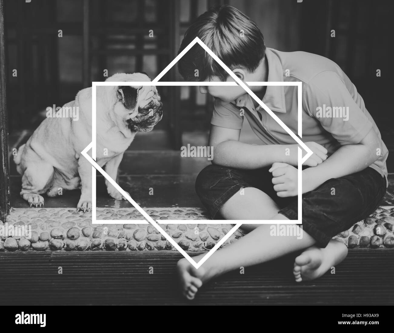 Copie de la bannière-espace vide Modèle Concept de châssis Banque D'Images