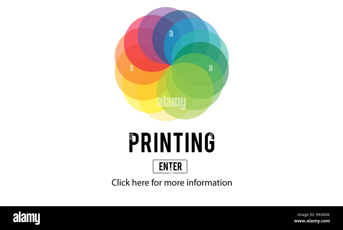 L'impression de mélange RVB Palette Color Concept Banque D'Images