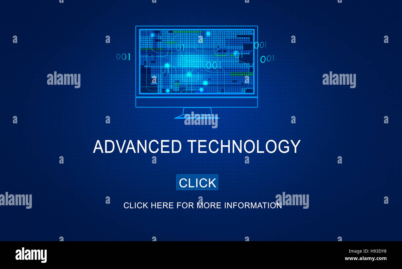 Codage informatique Concept Technologie avancée de code Banque D'Images