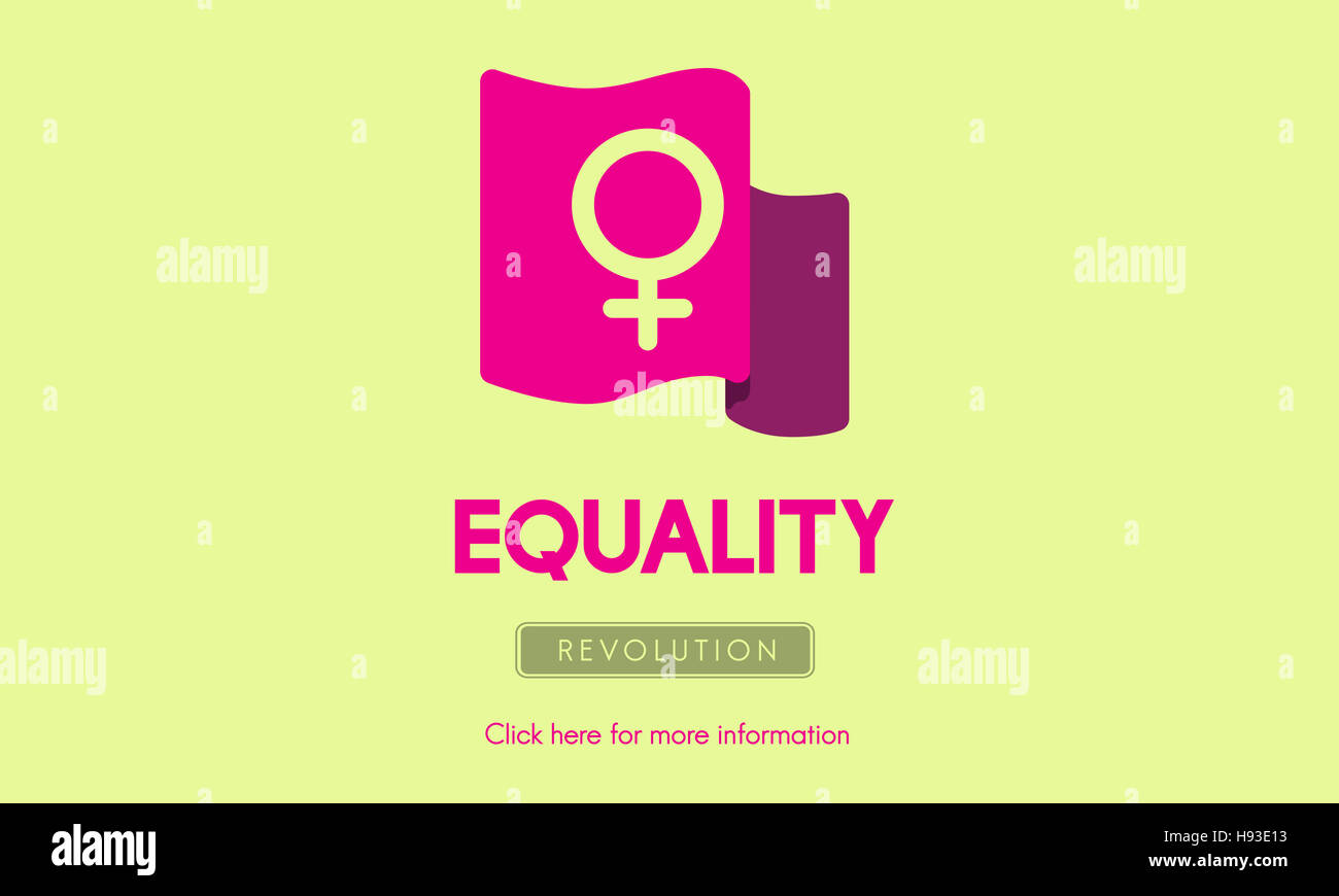 Woman Power concept féministe de l'égalité des droits Banque D'Images