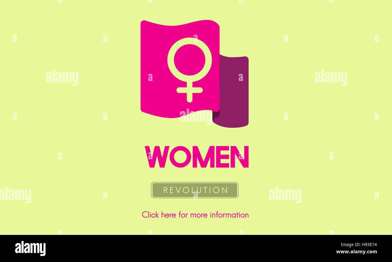 Woman Power concept féministe de l'égalité des droits Banque D'Images