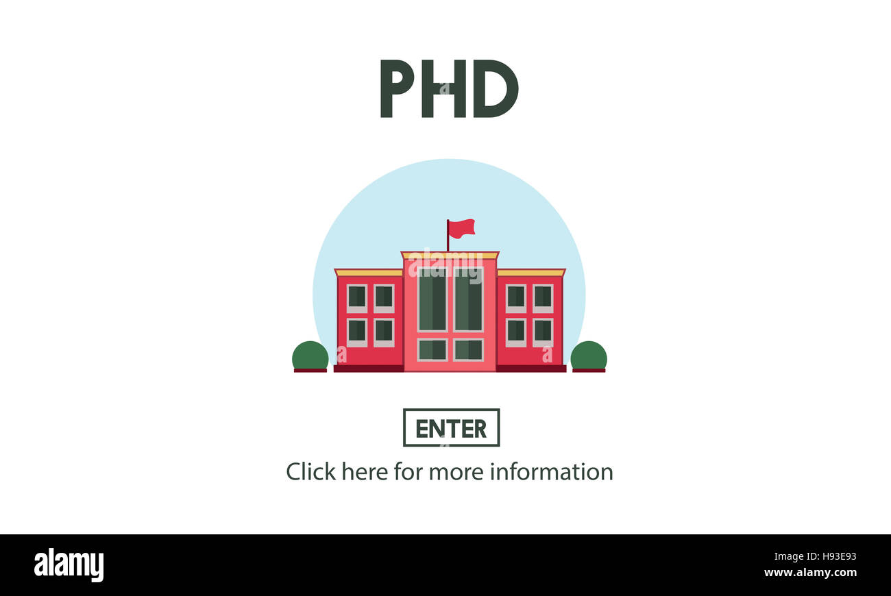 PHD Doctorat en philosophie de l'éducation Connaissances Concept Banque D'Images