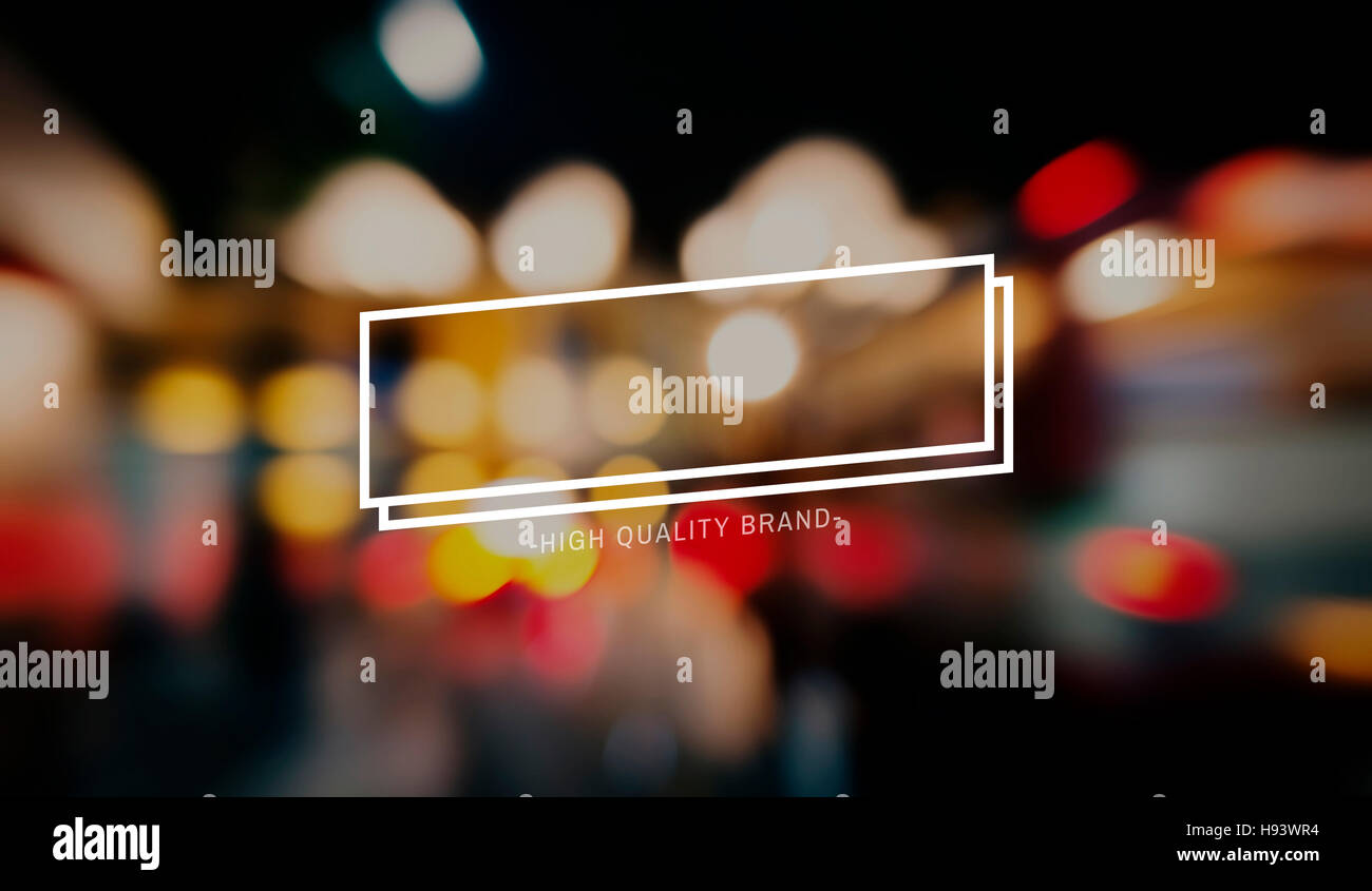 Bannière Marketing de marque de haute qualité copie Espace Concept Banque D'Images