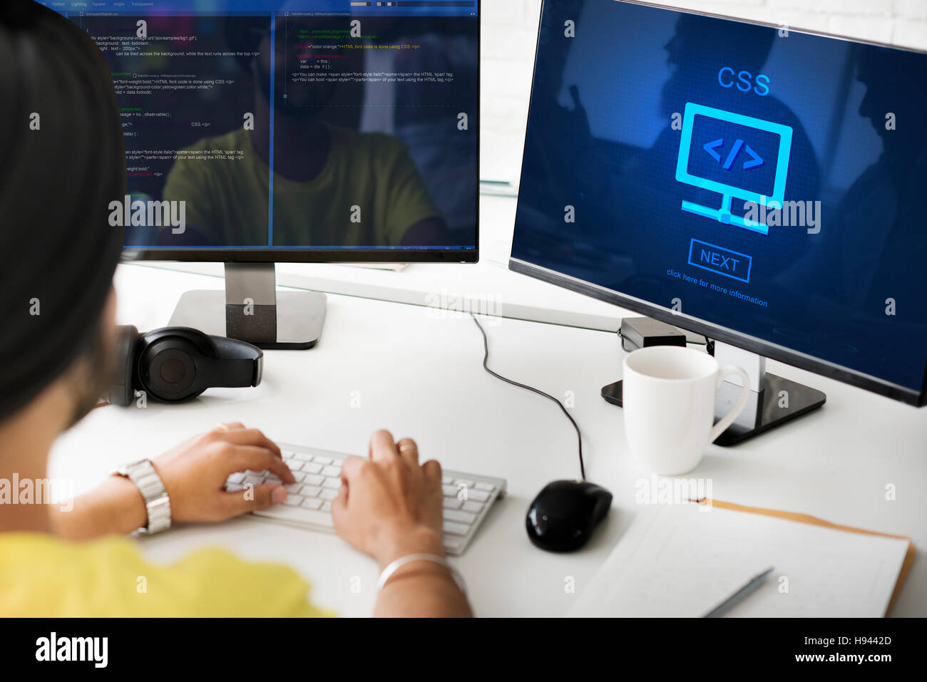 Programmation Web CSS Style Technologie Concept Banque D'Images