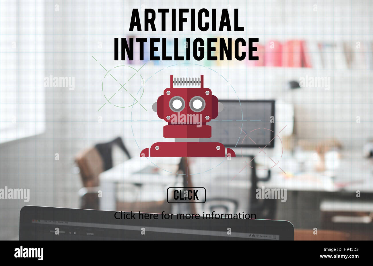 Robotique Robot Cyborg AI Concept Android Banque D'Images