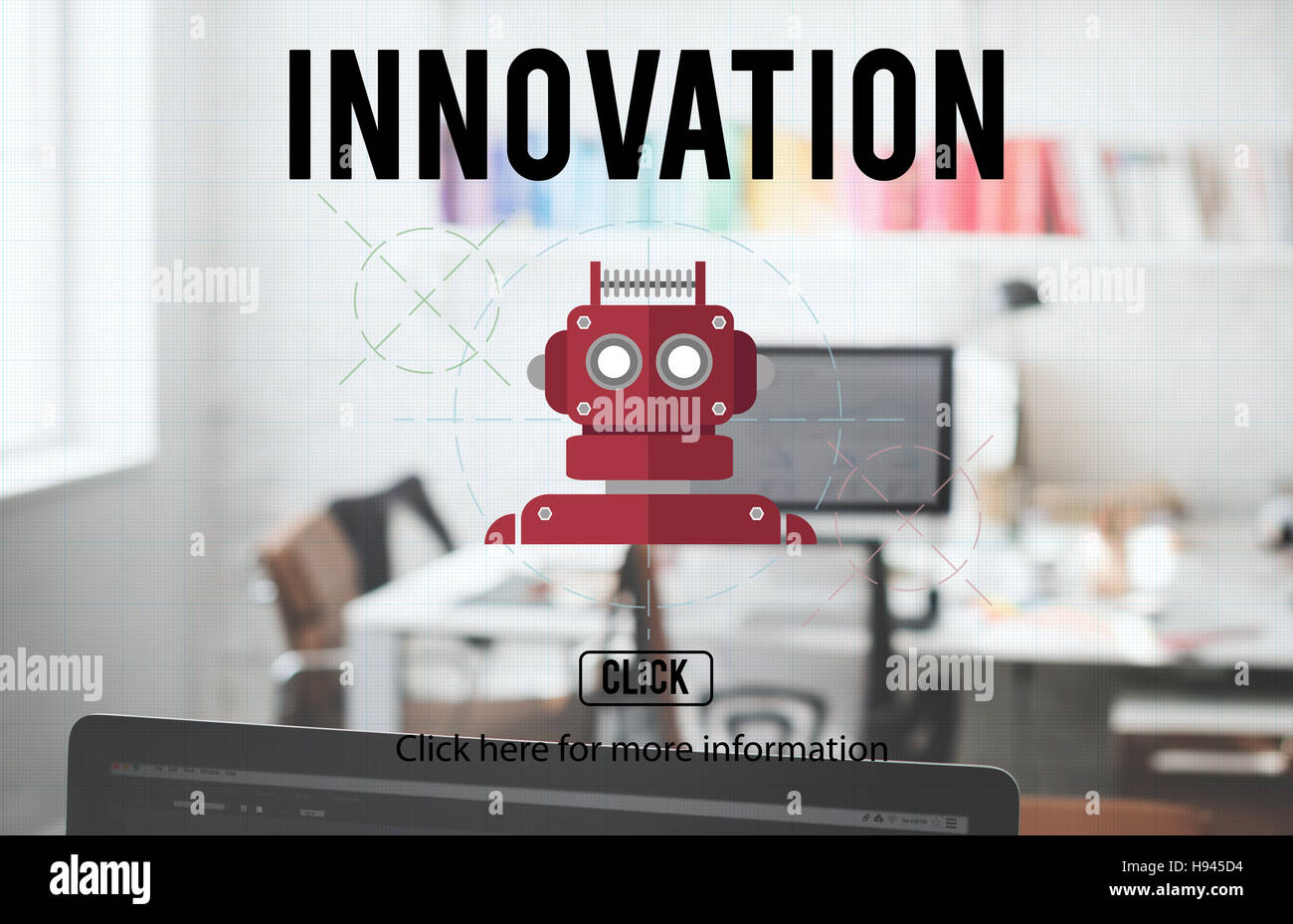 Robotique Robot Cyborg AI Concept Android Banque D'Images