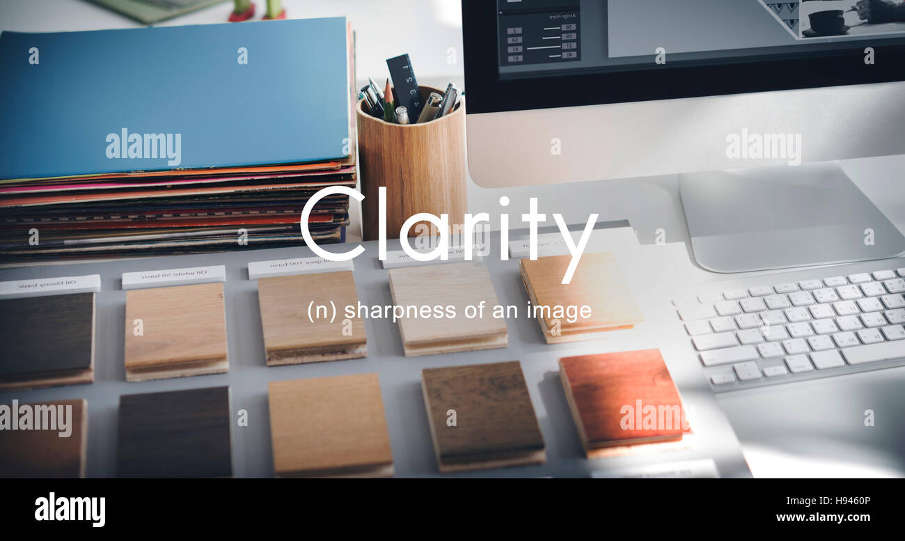Design Créativité clarté clairement visible Simple Concept Banque D'Images