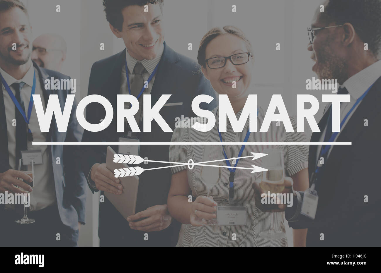 La planification de la production effective Work Smart Concept Banque D'Images