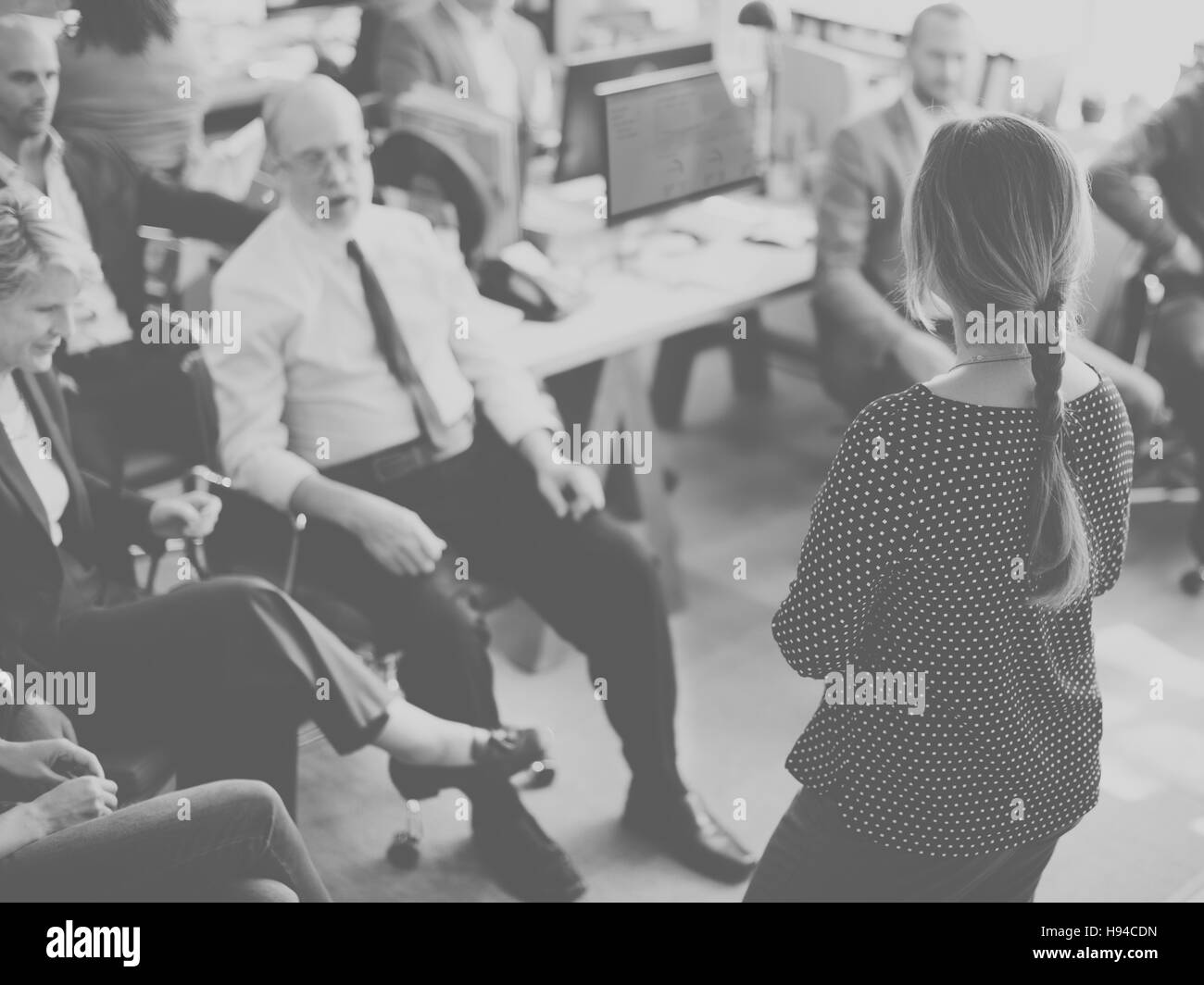 Réunion Séminaire de travail Bureau Concept à la Direction de l'entreprise Banque D'Images