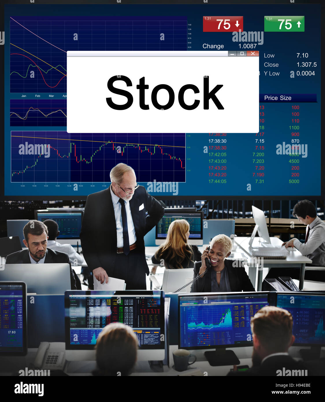 Les stocks d'investissement de l'économie de marché Business Concept Banque D'Images