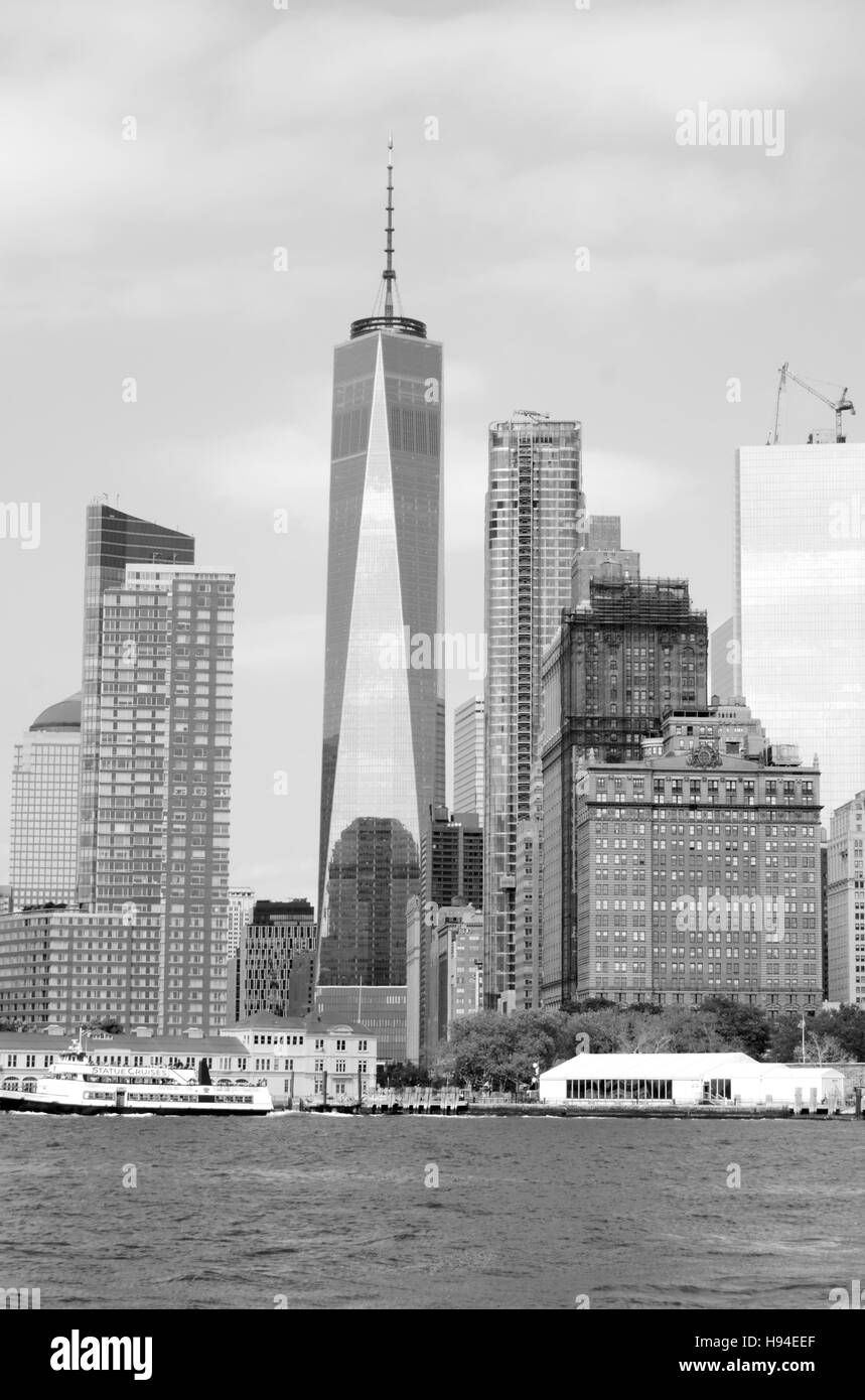 Manhattan Skyline, New York Banque D'Images