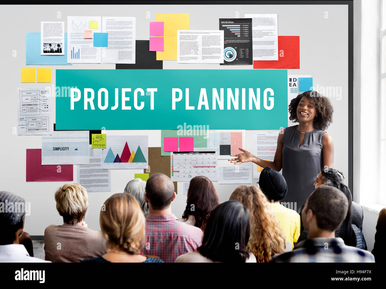 Estimation de la planification du projet Concept Tâche prédire Prévisions Banque D'Images