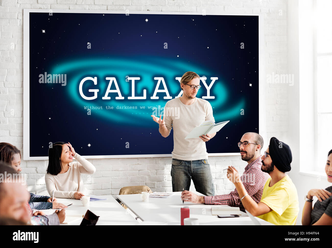 L'astronomie galaxie Business Education Concept Graphique Banque D'Images