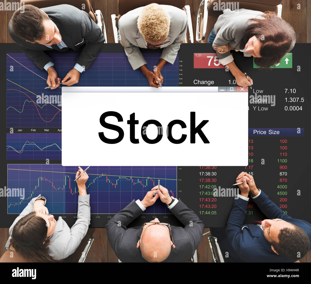 Les stocks d'investissement de l'économie de marché Business Concept Banque D'Images
