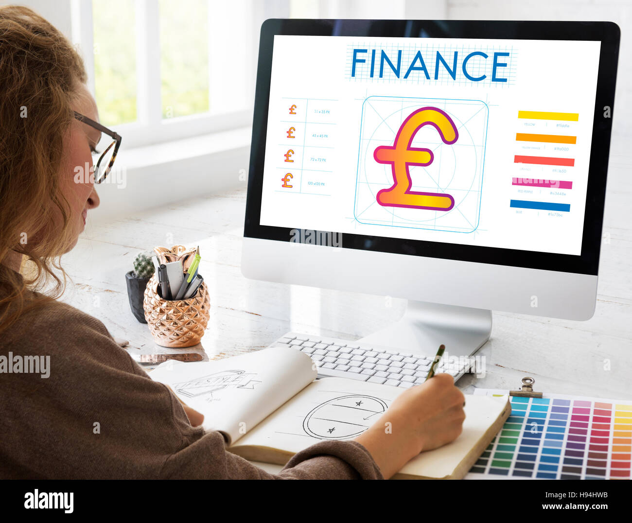 Concept de trésorerie en monnaie Finance Argent Banque D'Images