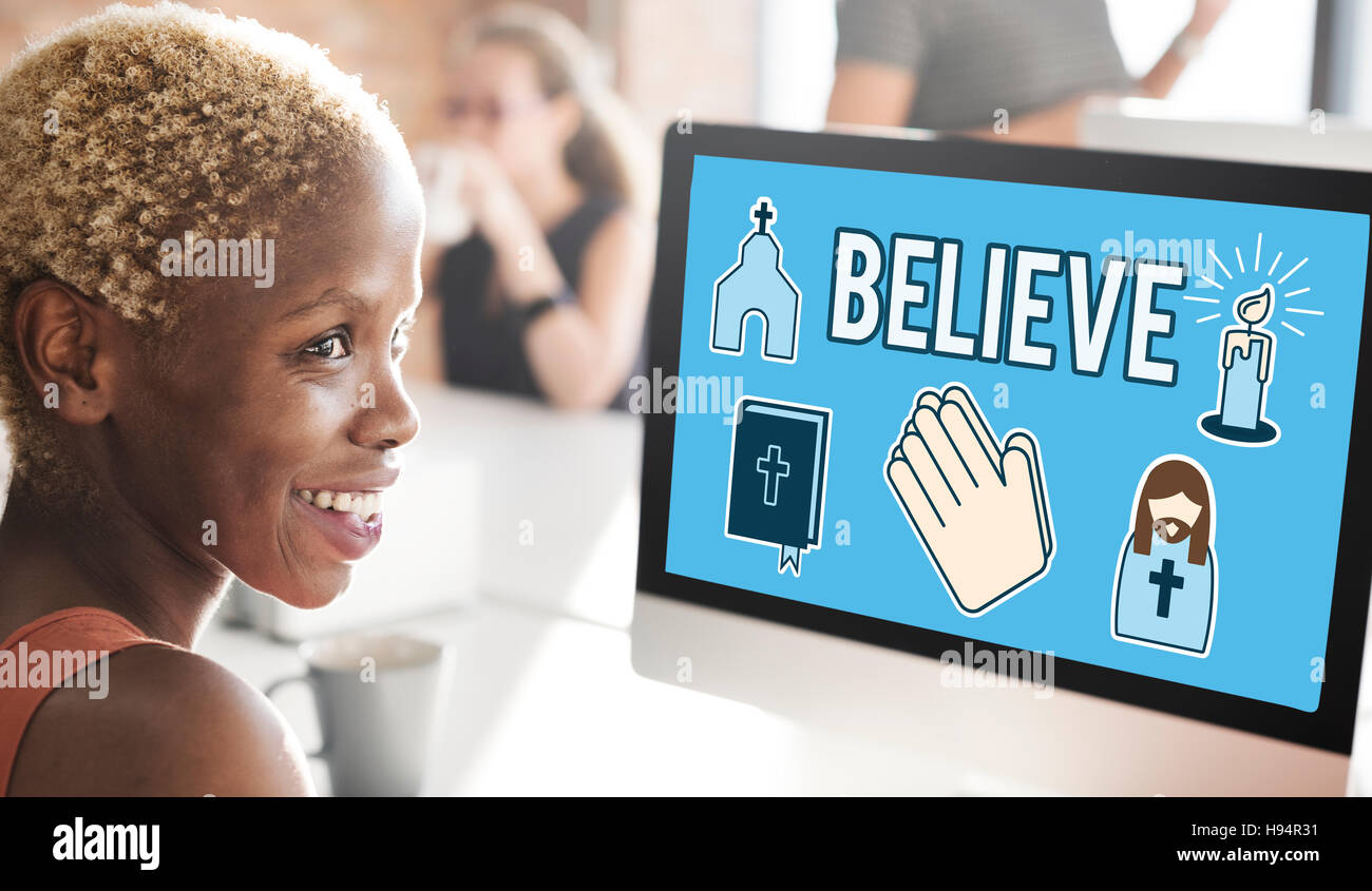 Croire Foi Spiritualité Esprit d'individualité Concept Banque D'Images