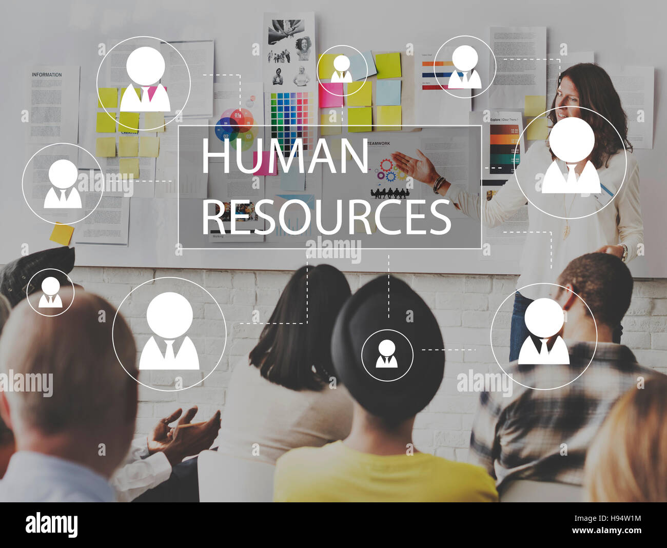 Human Resources Business Profession Concept Graphique Banque D'Images