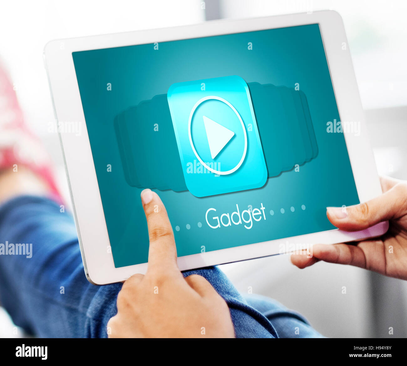 Appareil Gadget médias Mobilité Concept tablette de l'objet Banque D'Images