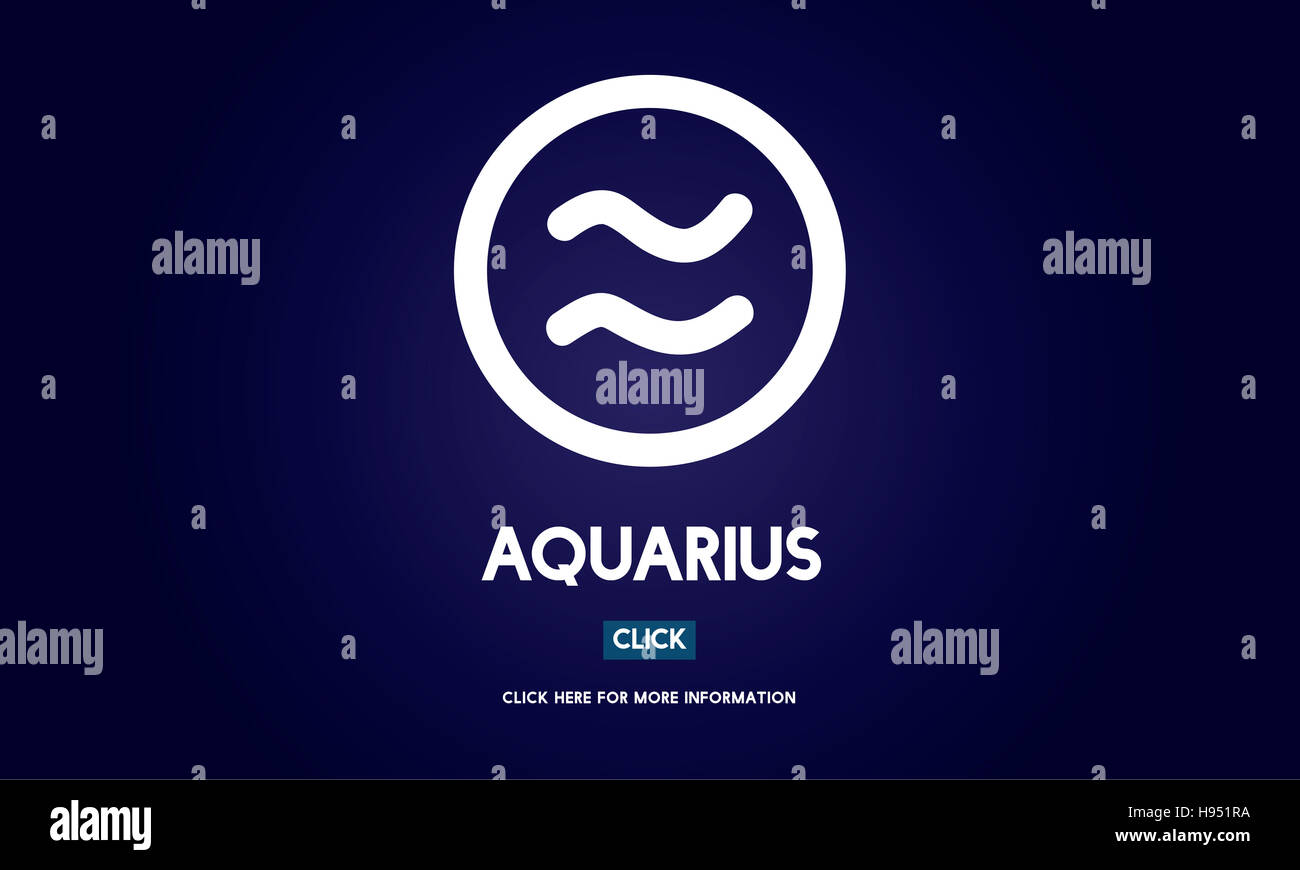 Verseau Horoscope Astrologie Zodiaque Concept Banque D'Images