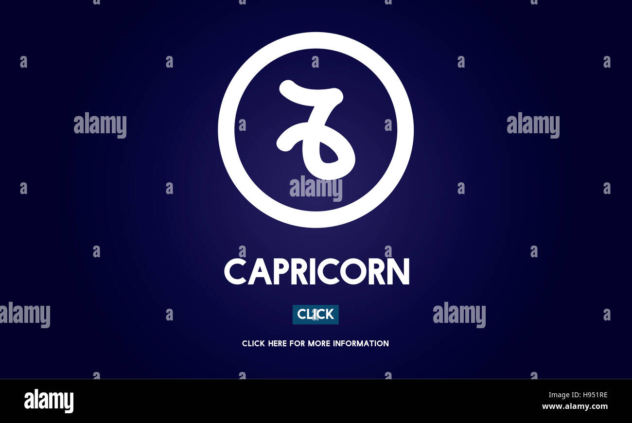 Capricorne Horoscope Astrologie Zodiaque Concept Banque D'Images